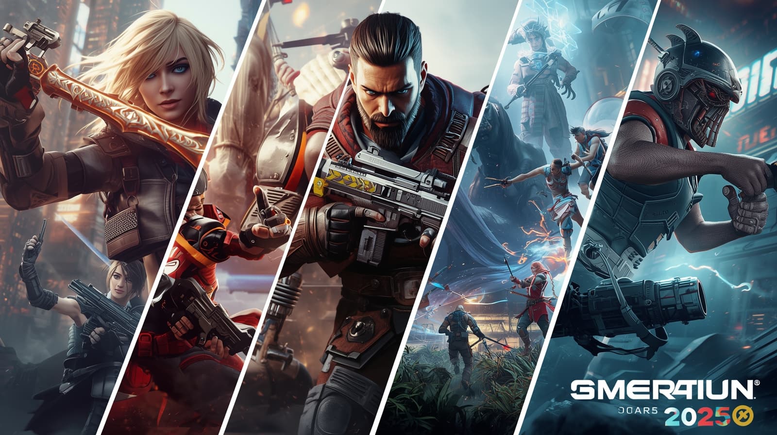 Epic scenes from upcoming action and adventure video games