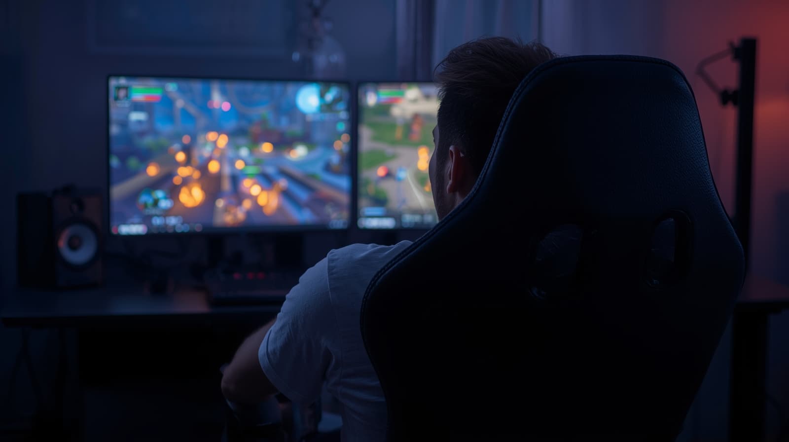Controller placed down on a desk, representing taking a break from gaming